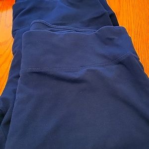 Womens 1X 3 pair cropped leggings